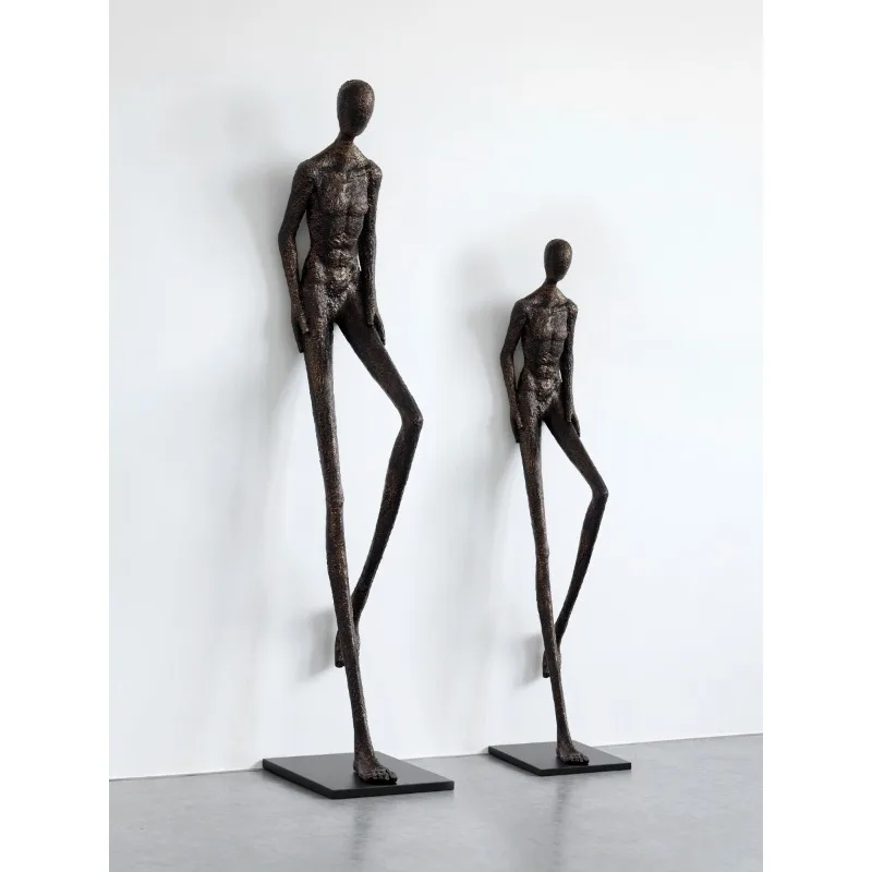 Nordic figure sculpture creative artwork sculpture home hotel exhibition hallsuitable for bedrooms and living rooms