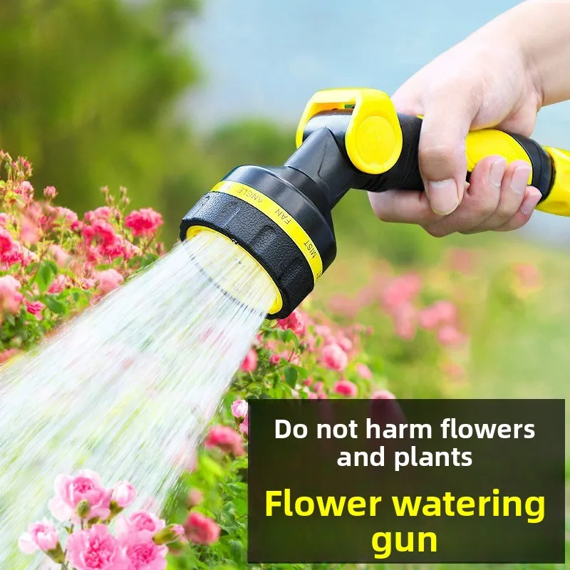 

10-функциональный садовый водяной пистолет, насадка для шланга для полива растений, цветов, овощей