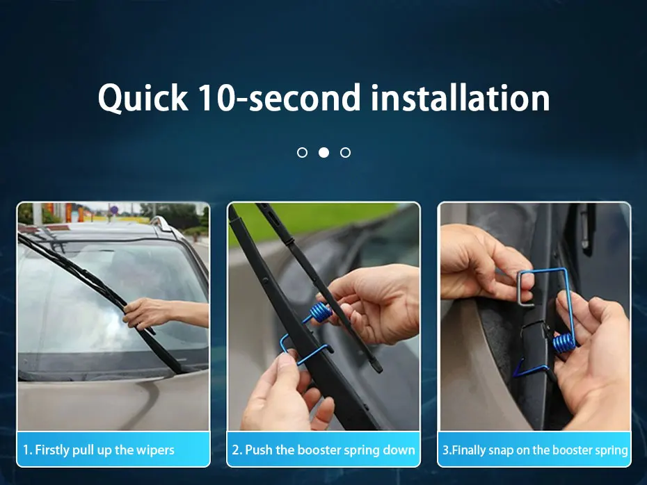 KKJOY Universal Auto-Windschutzscheibenwischer-Verstärkungsfedern für verbesserten Kontakt und klare Sicht – Detail 8