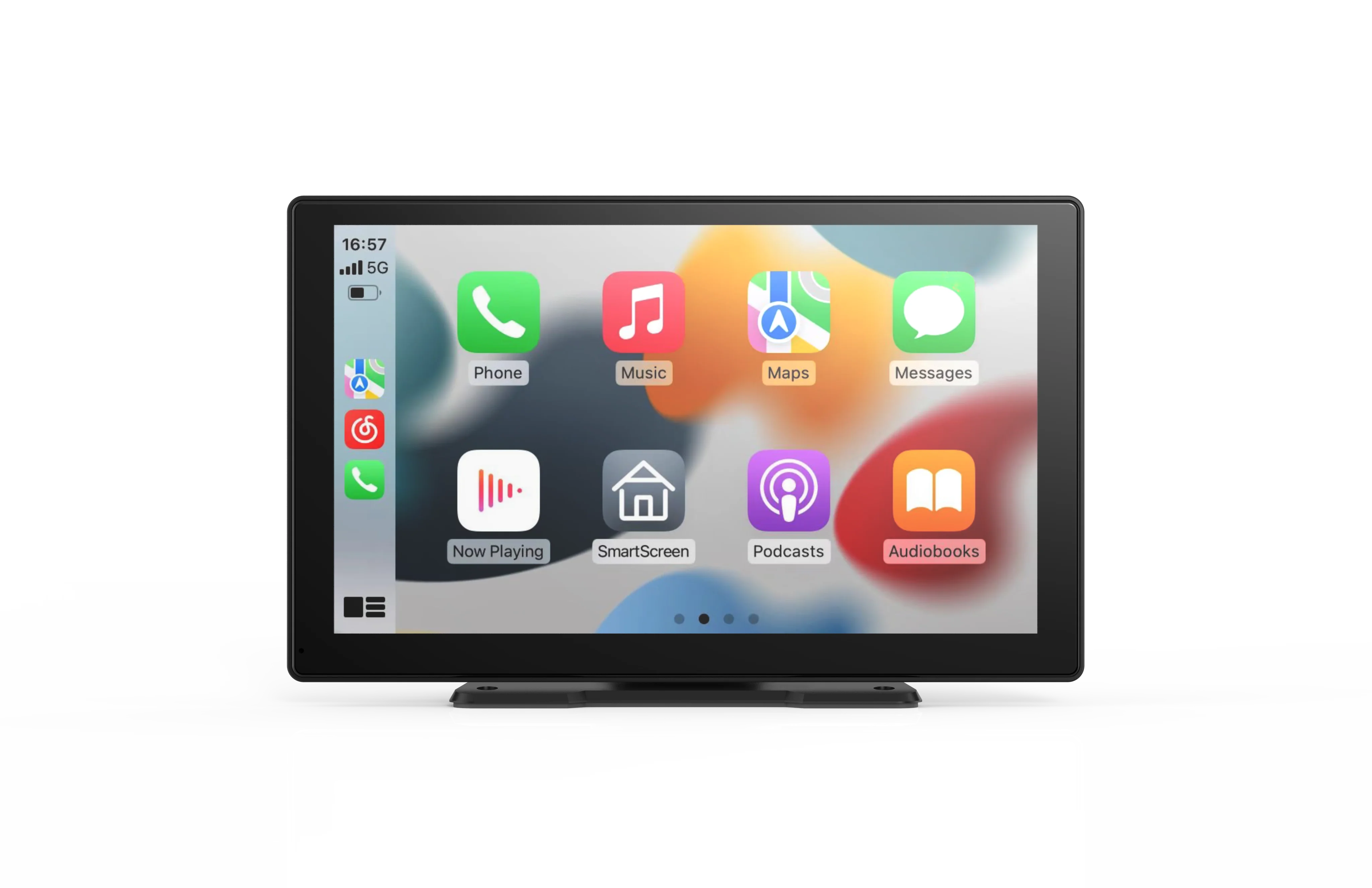 

9 inch Wireless CarPlay Screen with Apple CarPlay& Android Auto,Portable Car Stereo AUX Input Bluetooth MirrorLink Universal