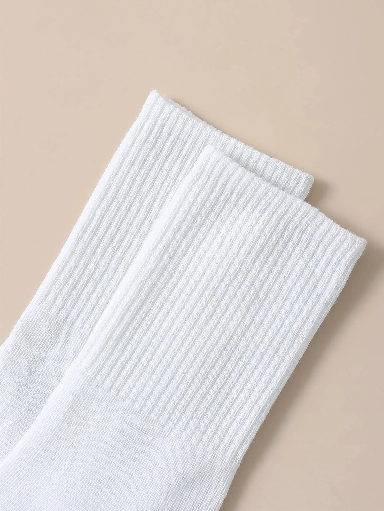 6 pares de calcetines sólidos