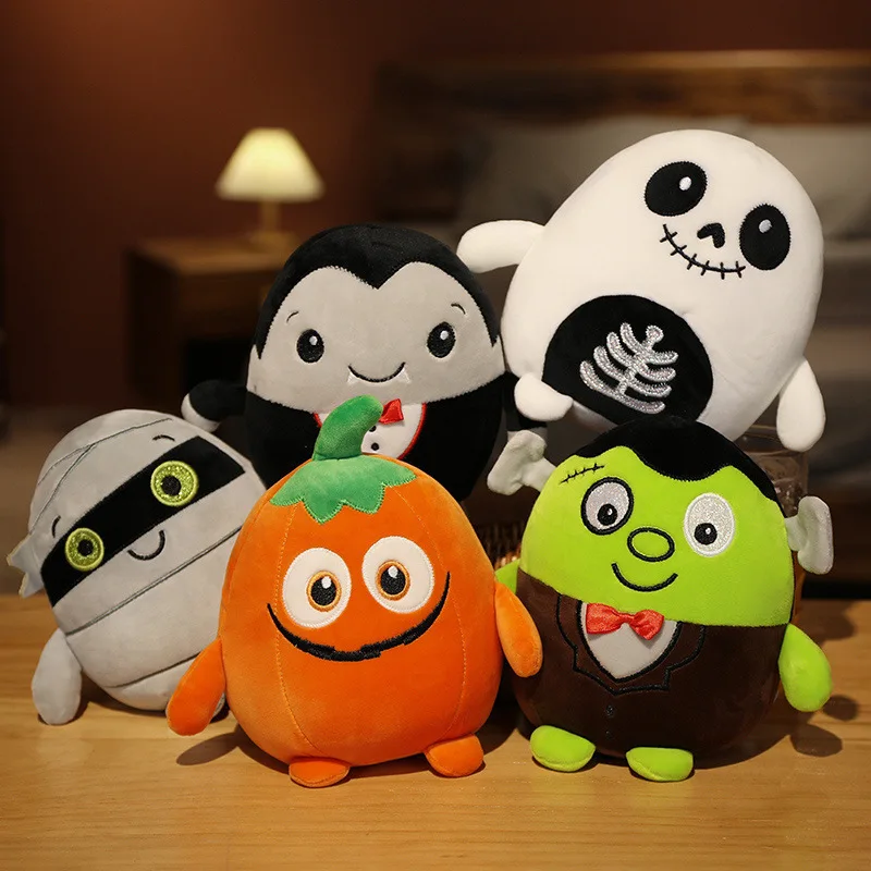 

1Pcs NEW Fun Cute Plush Stuffed Vampire Halloween Party Plush Toys Pumpkin Man Spooky Plush Toys Halloween Room Decor Gift