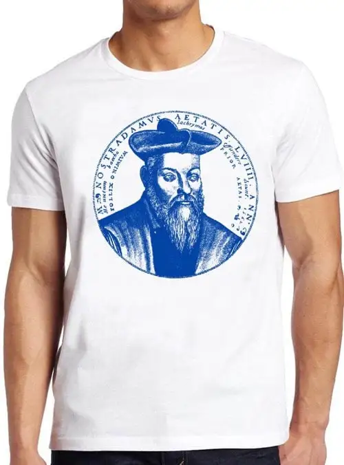 Nostradamus T Shirt Fortune Teller Psychic Tarot Cards Cool 140