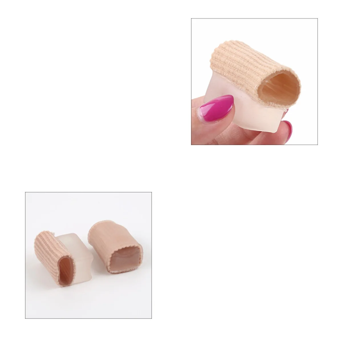 

Silicone Toe Separators for Overlapping Bunions Comfortable Stretchy Nylon Reduces Friction Yoga Runners Dancers Fitness