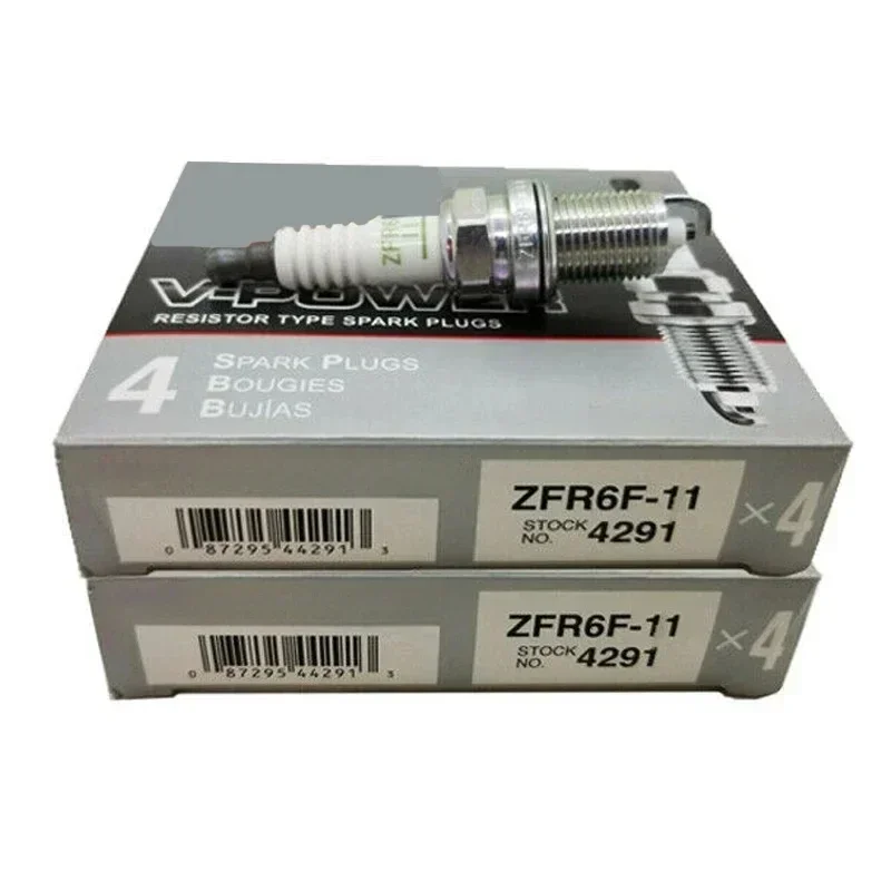 

4/6pcs 4291 ZFR6F-11 New Spark Plug For Honda Civic 2001 2002 2003 2004 2005 ZFR6F11 High Quality Car Accessories