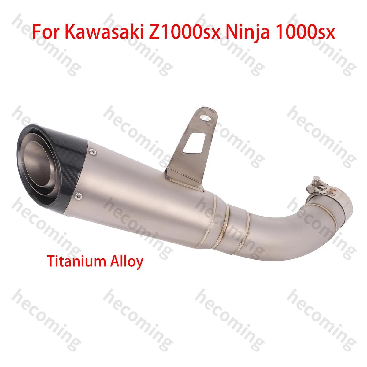 Titanium Exhaust Slip on For Kawasaki Z1000SX Ninja 1000SX 2020-2024 Muffler Tip Carbon ninja 1000SX Exhaust System