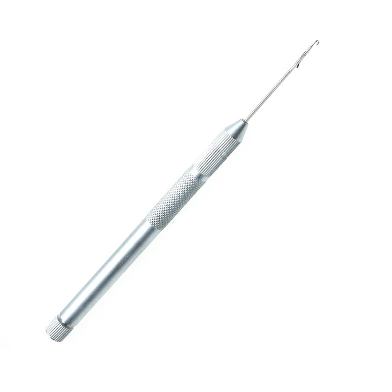 

Top quality Aluminium Thread Hook Tool Needle Loop Micro Ring Hair Extensions beads hair hook needle