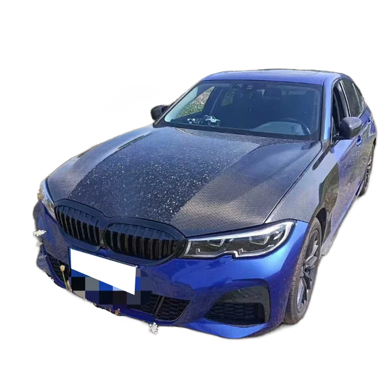 Carbon Fiber Front Engine Bonnet Hood Fit For BMW 3 Series G20 320 325 330,100% tested well