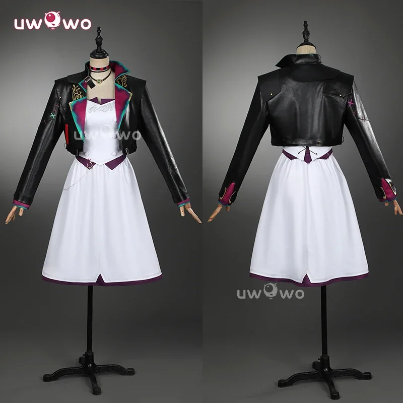 متوفر في المخزون UWOWO Jinx سلسلة Collab التأثيرية: لعبة LOL Arcane S2 مسحوق Jinx أزياء تنكرية لحفلات الاتحاد الأفريقي فستان رقص زي الهالوين