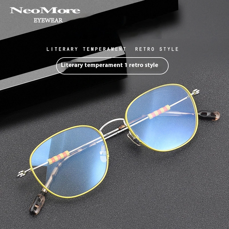 

Fashionable Design Titanium Alloy Glasses Ultra Light Exquisite Prescription Eyeglasses Myopia Reading Multifocal Eyewear Frame
