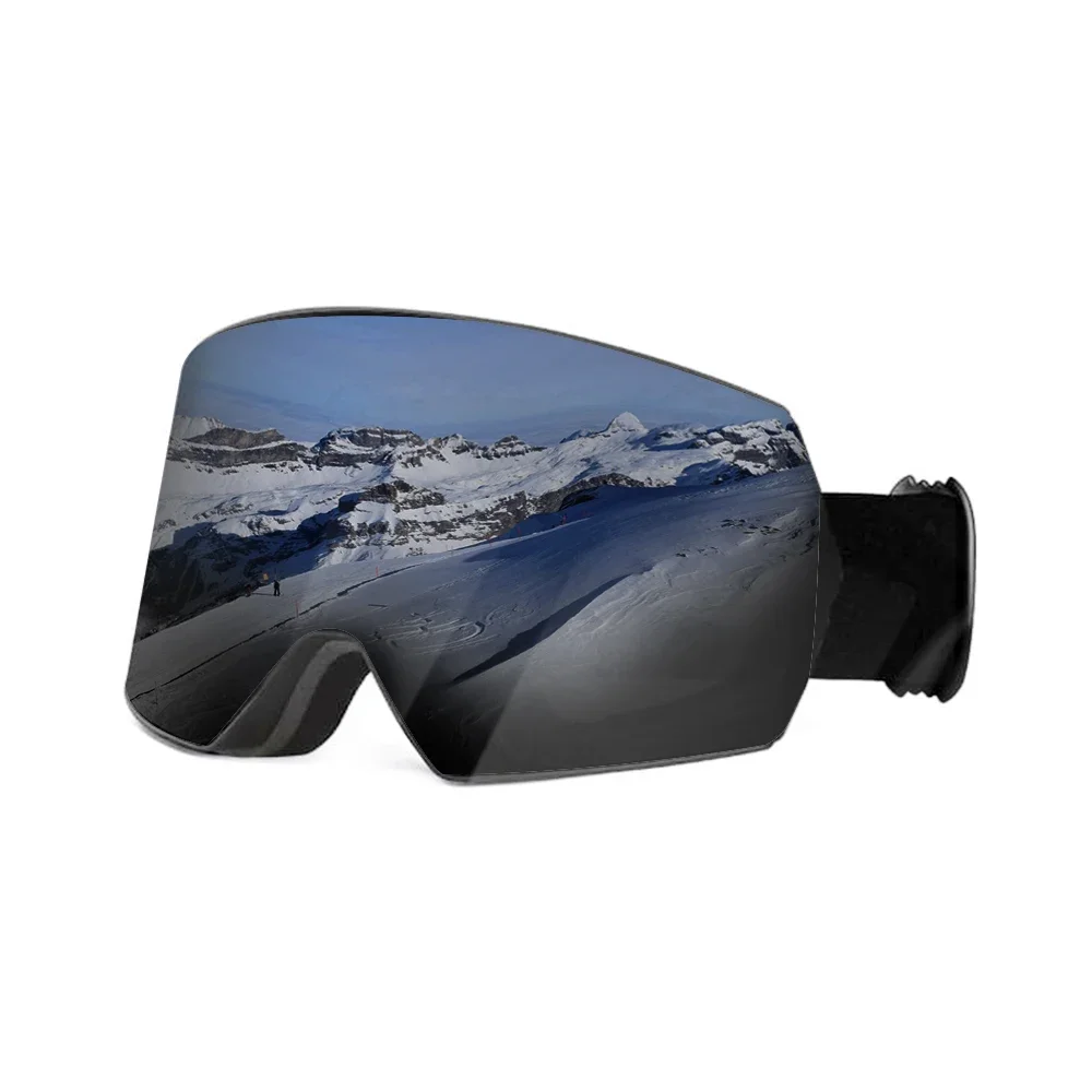 UV400 HD Snow Glasses Unisex Anti-Fog Ski Goggles Broad Vision Protective Spectacles Impact Resistance with Adjustable Headband