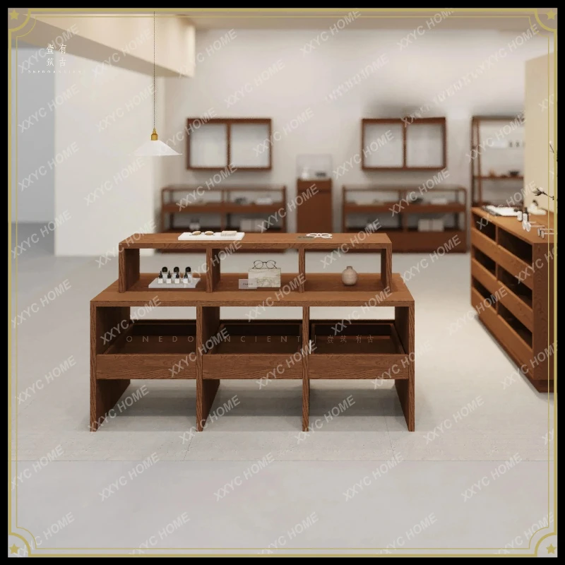 X-S jewelry display stand, flowing water platform, Zhongdao shelf, wall storage cabinet, booth display rack HG