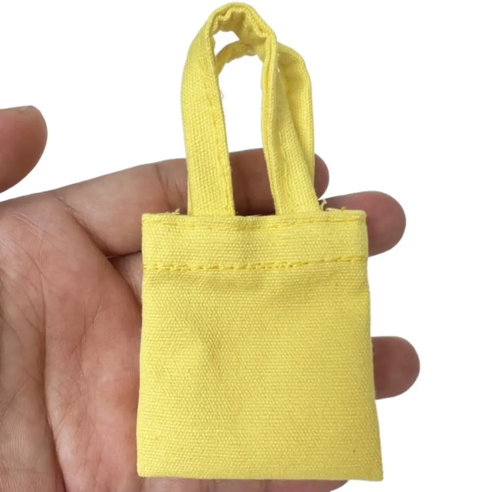 Mode miniatuur pop canvas tas veelkleurig OB11 1/6 pop rugzakken simulatie foto rekwisieten pop handtas
