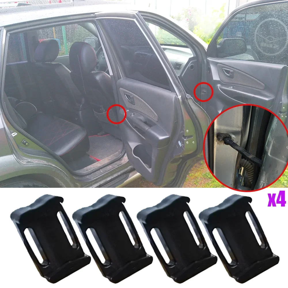 4pcs Door Check Strap Repair Kit Stopper Damping For Kia Rio III-IV Sportage II Carens III Cerato I Magentis I Hyundai Tucson