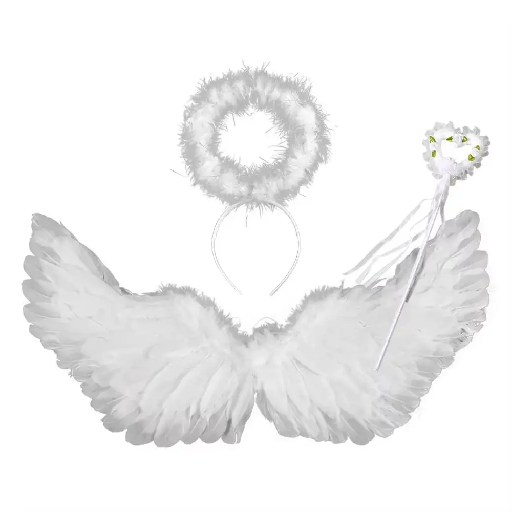 Photo Props Feather Wing Hair Band Sweet Demon Feather Wing Dance Show Props Party Accessories Halloween Cosplay Accessories