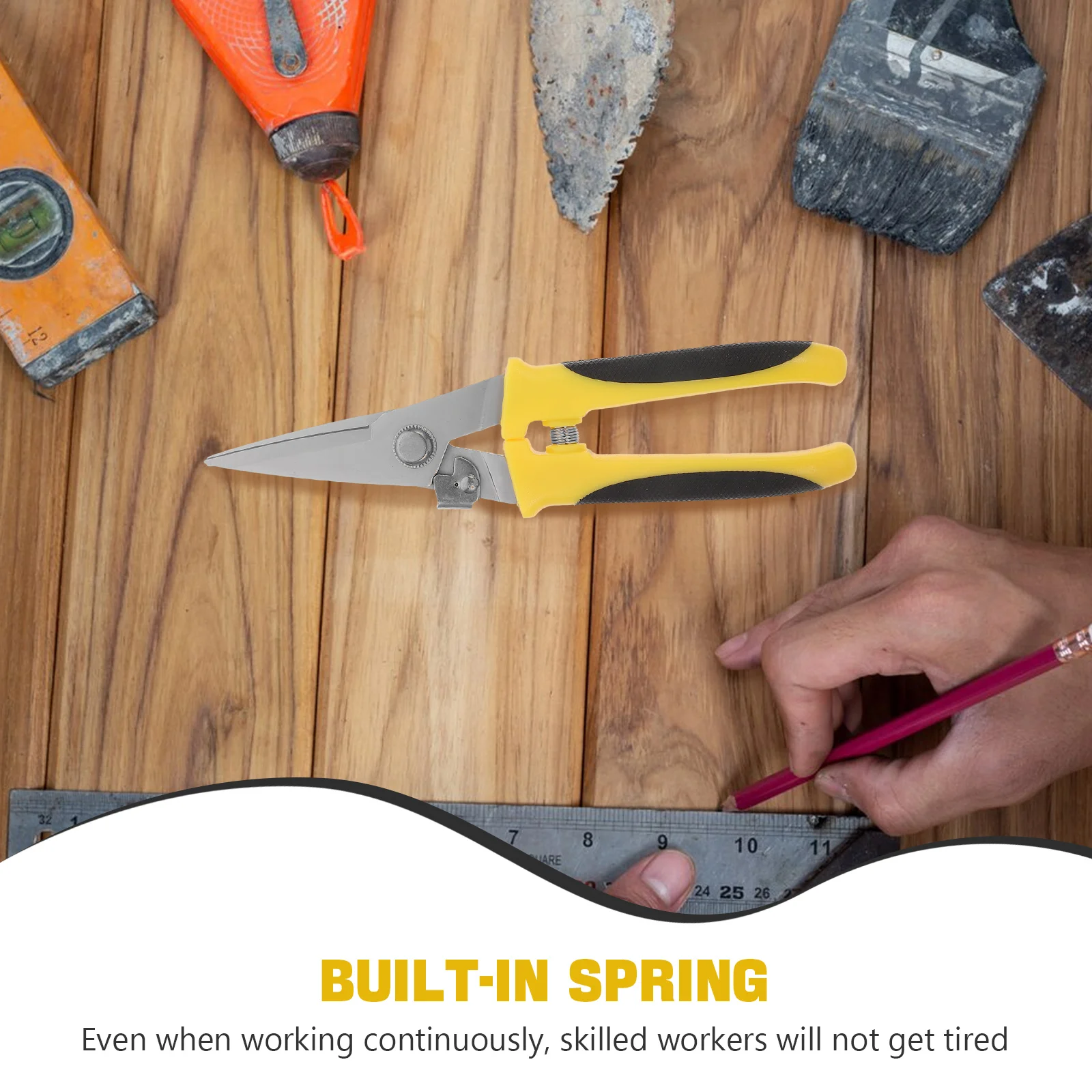 Industrial Scissors Heavy Duty Iron High Carbon Stainless for Cutting Hand Tool