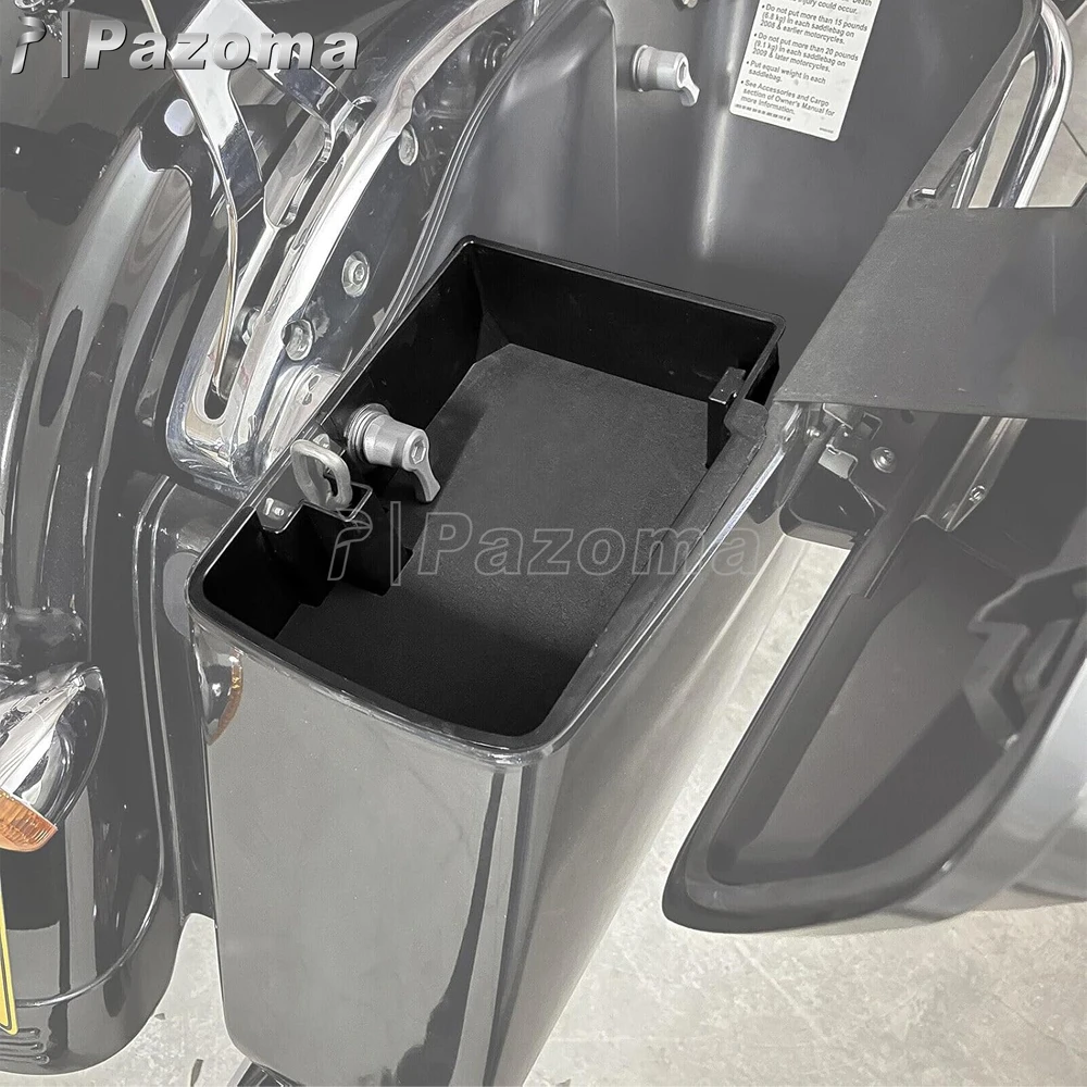 For Harley Road King Electra Road Street Glide 14-Up Hard Saddlebag Tray Organizer Tool Box Saddle Bag Organizer Tray Top Shelf