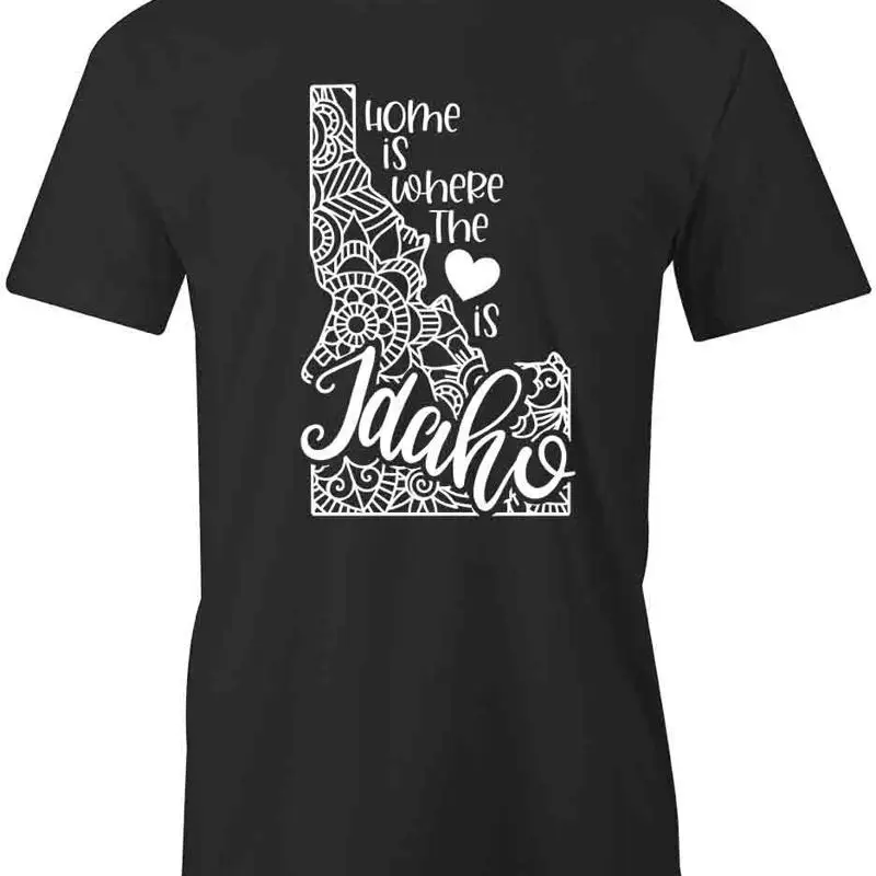 

State Mandala Idaho Хлопковая футболка с короткими рукавами для ОДЯГ AMERICA HEART S1BSA806