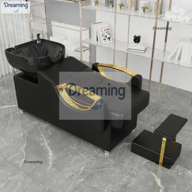 Silla de Spa con cabeza japonesa para estilista, silla de champú profesional para peluquería, Cabezas de Lava para el cabello, muebles de salón de belleza LJ50SC