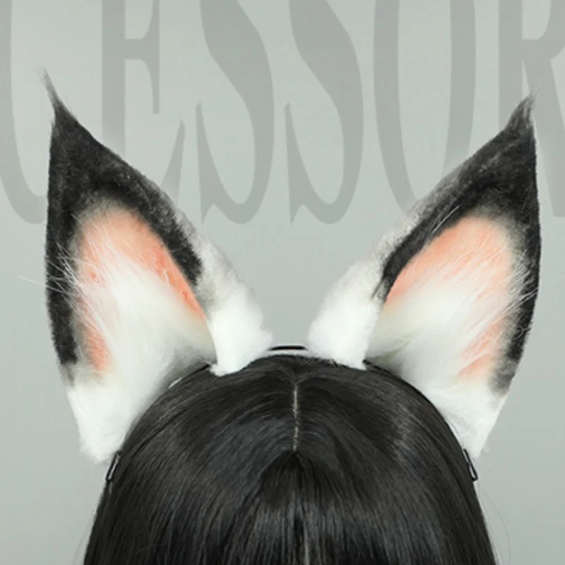 

Anime Role Hutao Ears Props Furry Cats Comic Exhibition Dressing Headwear Animal Kawaii Disguise Headband Game Cos Accessories