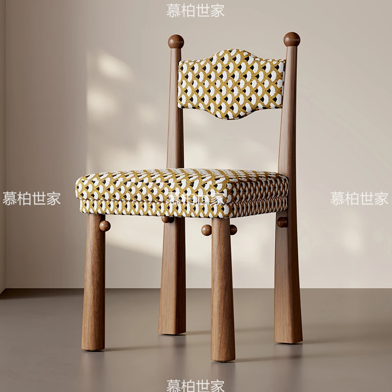 

Minimalist Black Dining Chair Brown Beige Nordic Designer Dining Chair Restaurant Luxury Sedie Sala Da Pranzo Home Furniture