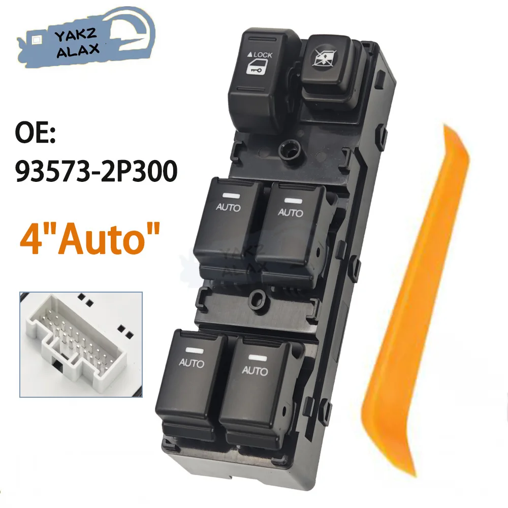 Interruptor de controle da janela dianteira esquerda para kia sorento 2009-2014 93573-2p300 935732p300 botão regulador de vidro acessórios do carro