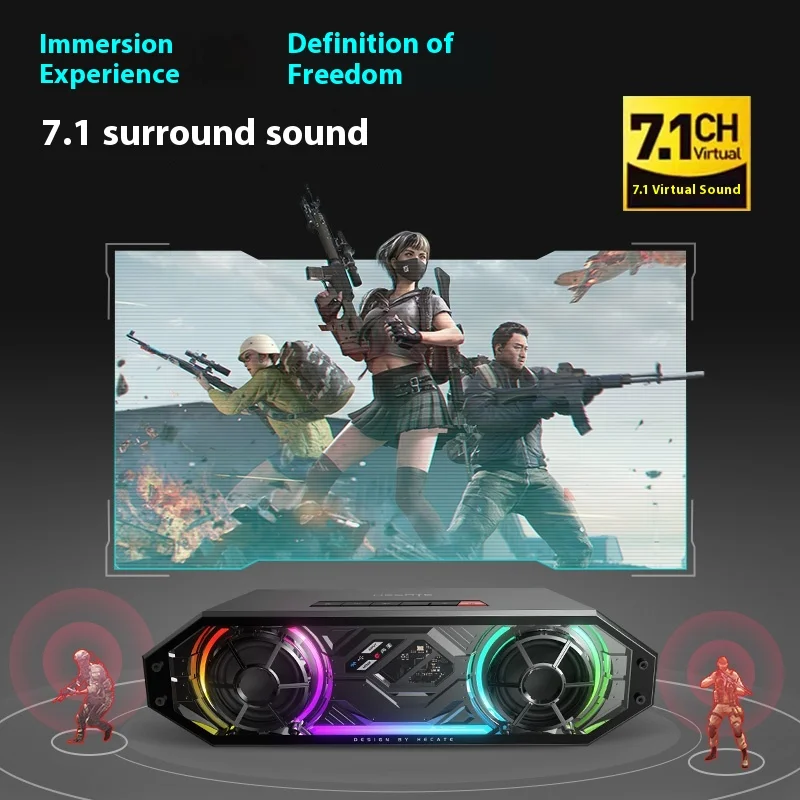 G2500bar Draadloze Speaker Bluetooth Dual Mode Rgb 7.1 Surround Sound Esports Gamer Speaker Met Microfoon Voor Pc Accessoire Gift