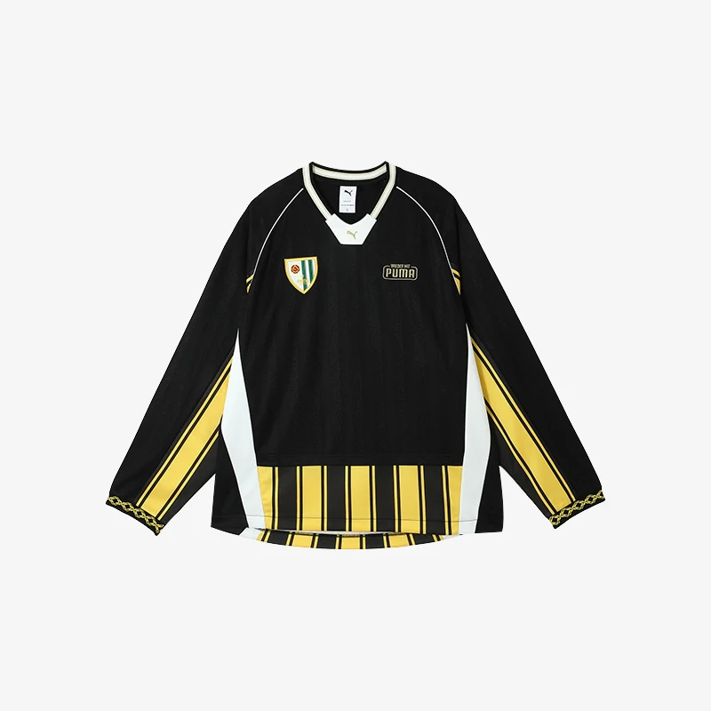 

Puma Genuine FUTURE Unisex Striped Embroidered V-Neck Training Jersey 629952-01