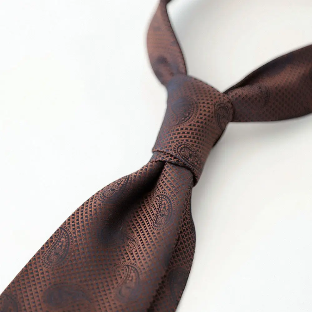 Professional Mens Necktie Business Formal Wear 8cm Slim Classic Tie Polyester Soft Material Elegant Gift For Office Meeting