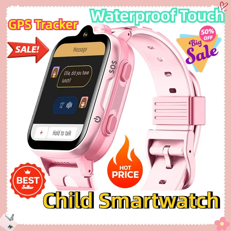 

Waterproof Touch Screen SIM Card Baby Smart Watch 2024 4G Kids Child Smartwatch Phone GPS Tracker SOS HD Video Call