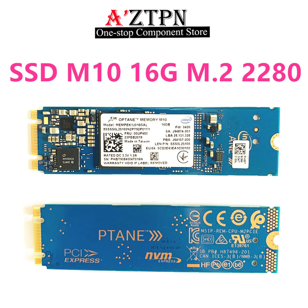 New SSD M10 64G 32G M10 16G 2280 2242 For Intel Aoteng Generation 2 Notebook Drive M.2 Solid StateMemory Acceleration Cache Nvme