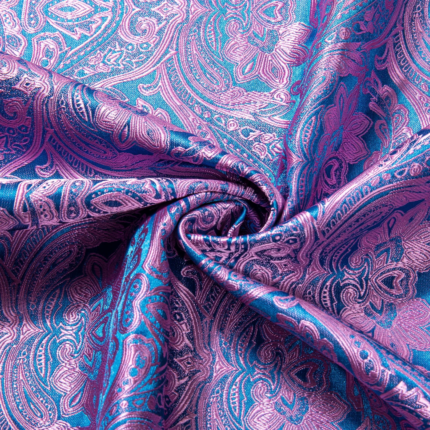 Мужские классические рубашки Hi-Tie с узором пейсли, повседневные розовые, синие жаккардовые рубашки с длинными рукавами на пуговицах, рубашки обычного кроя, официальная вечеринка, деловая