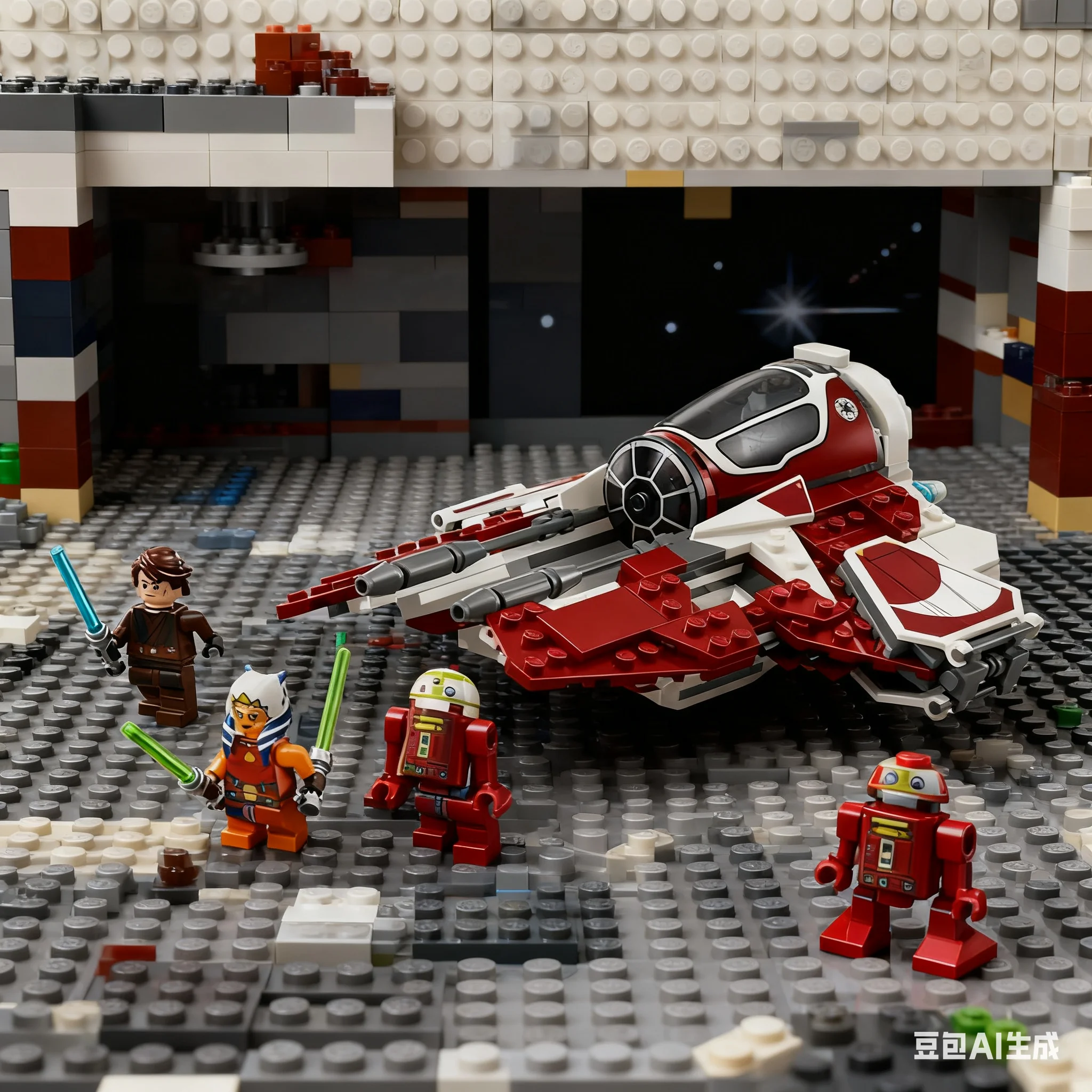 LEGO Star Wars 75401 75410 Asoka's Jedi Interceptor Children's Building Blocks Toy Gift