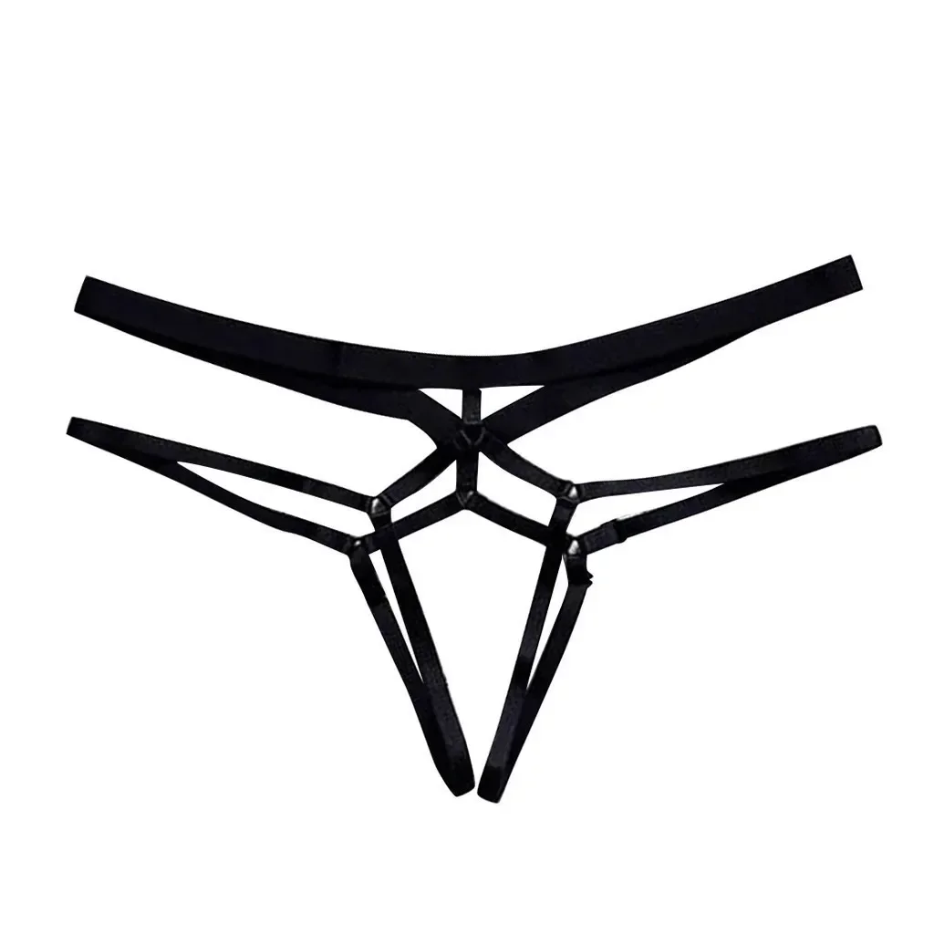 Women\'s Panties Open Crotch Thongs Sexy Hollow Briefs Underwear Erotic G Strings T-Backs Sweet Crotchless Seamless Panty