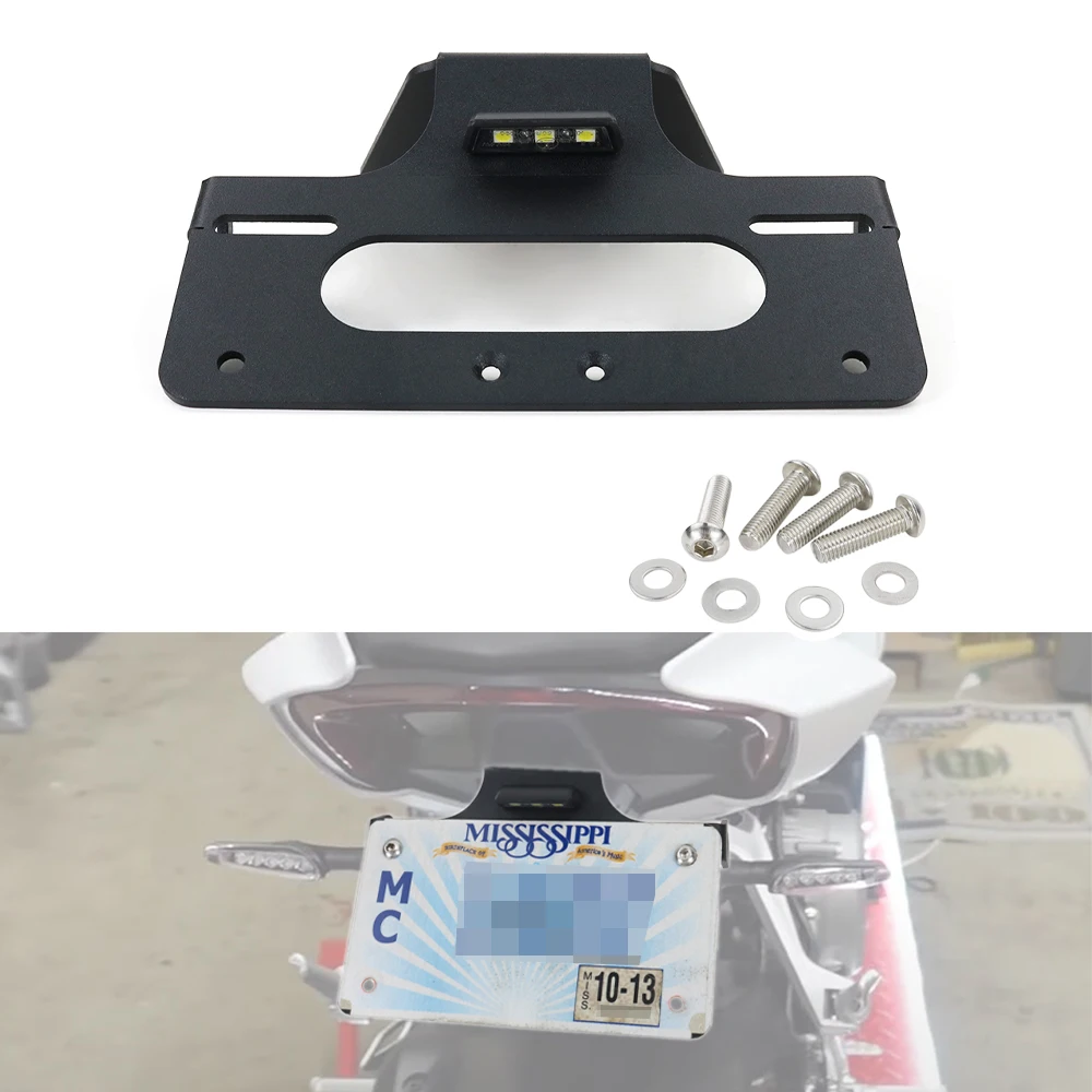 

Fit For CFmoto 650NK/NKS CFmoto 400NK/NKS 2017-2024 Motorcycle Rear Tail Tidy License Plate Holder Bracket Fender Eliminator kit