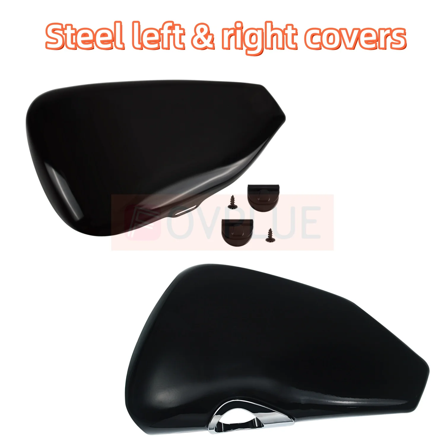 Links Rechts Motorfiets Batterij Side Staal Beschermende Covers Voor Harley Sportster Custom XL1200C Iron 883 XL883N XL1200X 2014-2022