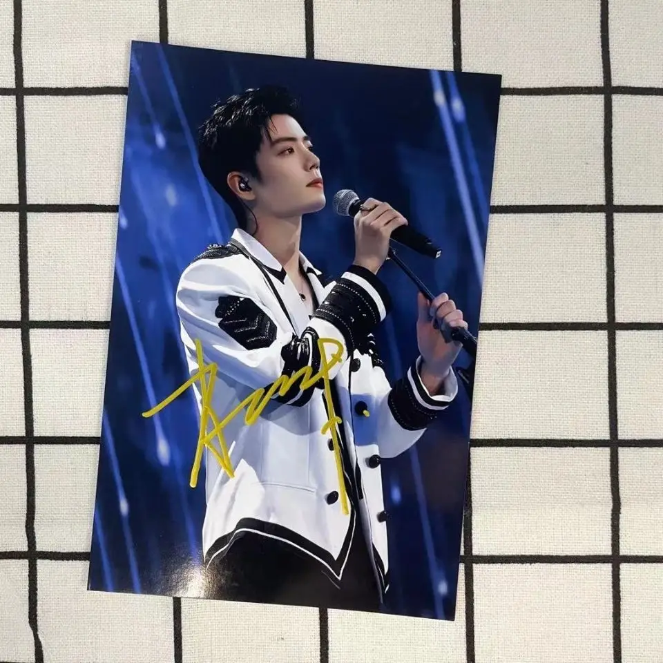 Xiao Zhan autograph Signature photo Authentic non printed gifts for friends and classmates