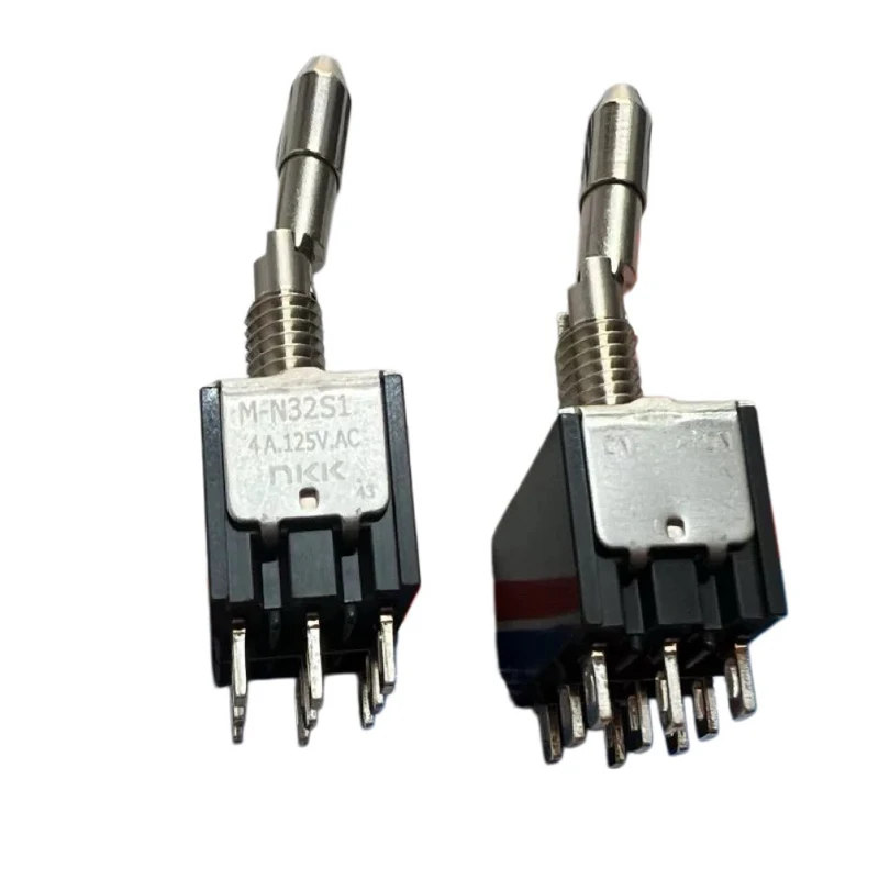 1pcs/lots 100% Japanese nkk M-N32S1L/MN32LL4W01 toggle switch 9-pin 2nd gear with lock anti-collision rocker arm shaking head
