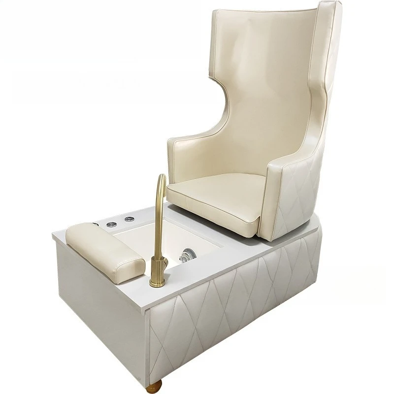 

High-end manicure foot bath sofa chair high back luxury throne foot therapy chair single foot bath gorgeous sofa seat