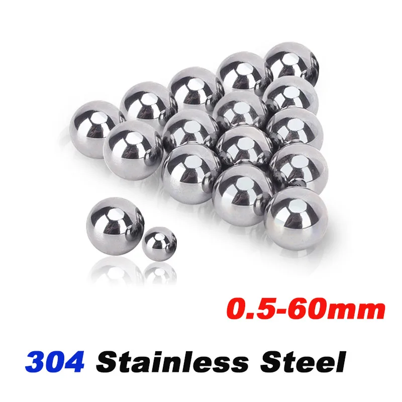304 Stainless Steel High Precision Bearing Balls 0.5mm-60mm Solid Round Smooth Roller Ball