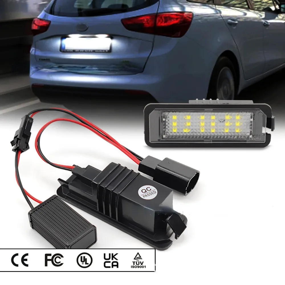 

LED Car License Plate Light Bulbs Accessories for Volkswagen Scirocco Golf LED License Plate Light Golf4567 POLO/PHAETON Eos New