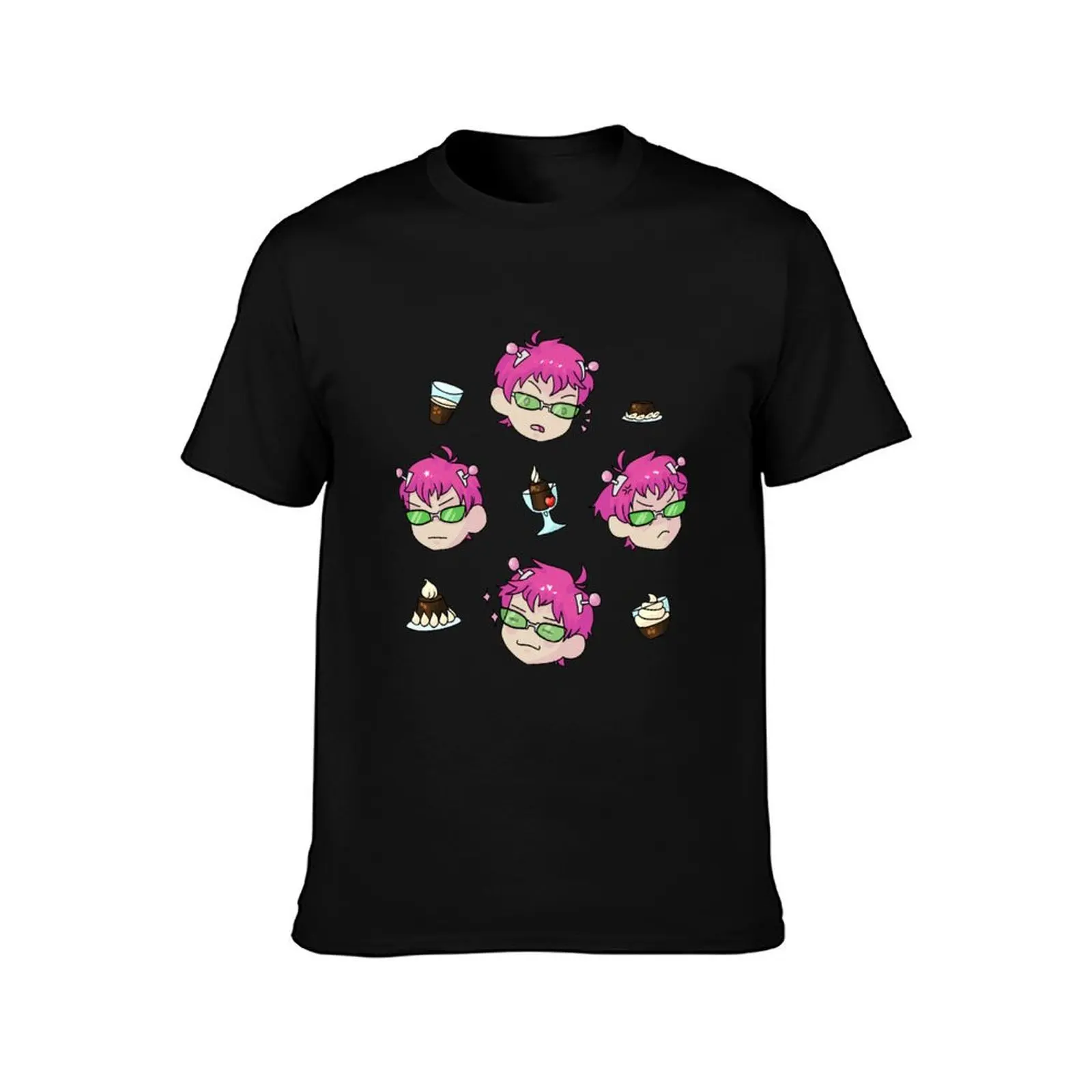 Saiki K T-Shirt Casual Minimalist Short Sleeve Top T-Shirt