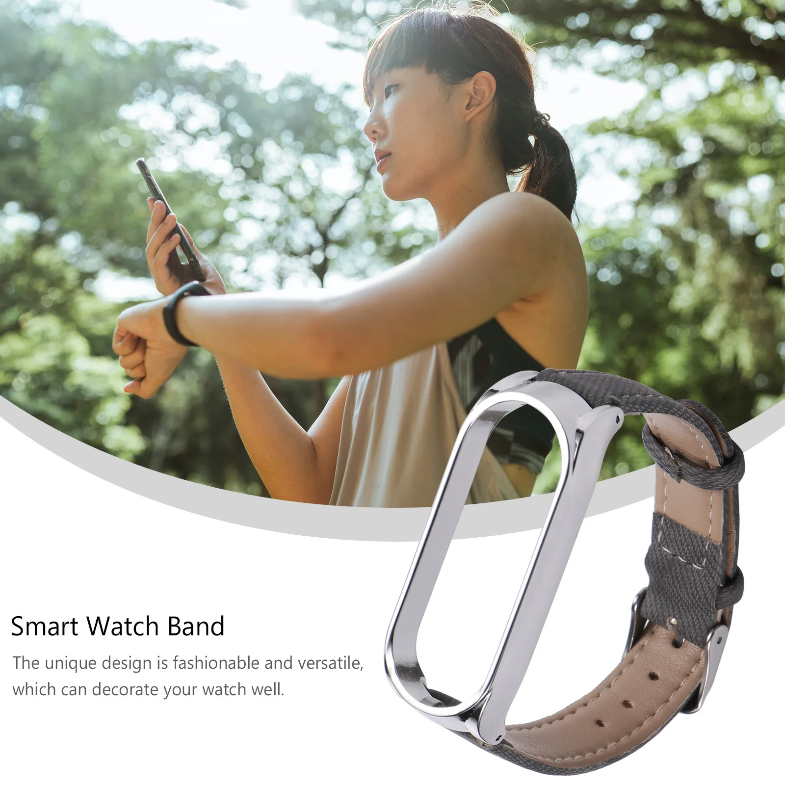 

Cowboy Pattern Watch Strap Adjustable Stylish Replacement Bracelet Compatible 5 5 NFC Durable Wristband