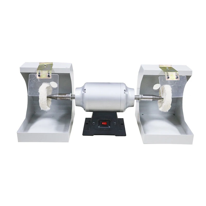 Double top polisher Laboratory Equipment Polishing Lathe Grinding Polisher For Dental Laboratory Dust Cover