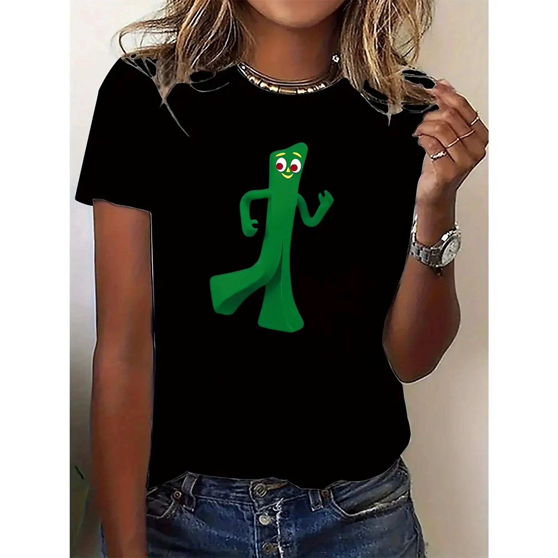 

Creative Cartoon Pattern Women's Fashion Casual Sports T-shirt