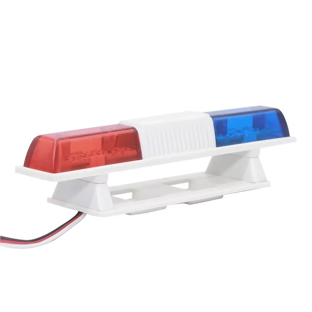 LED Polícia Flash Light para Axial SCX10 D90, vermelho e azul, Simulação Luzes Alarmantes, Peças de Veículos RC, 6 Modos, Acessórios de Carro, 1, 10