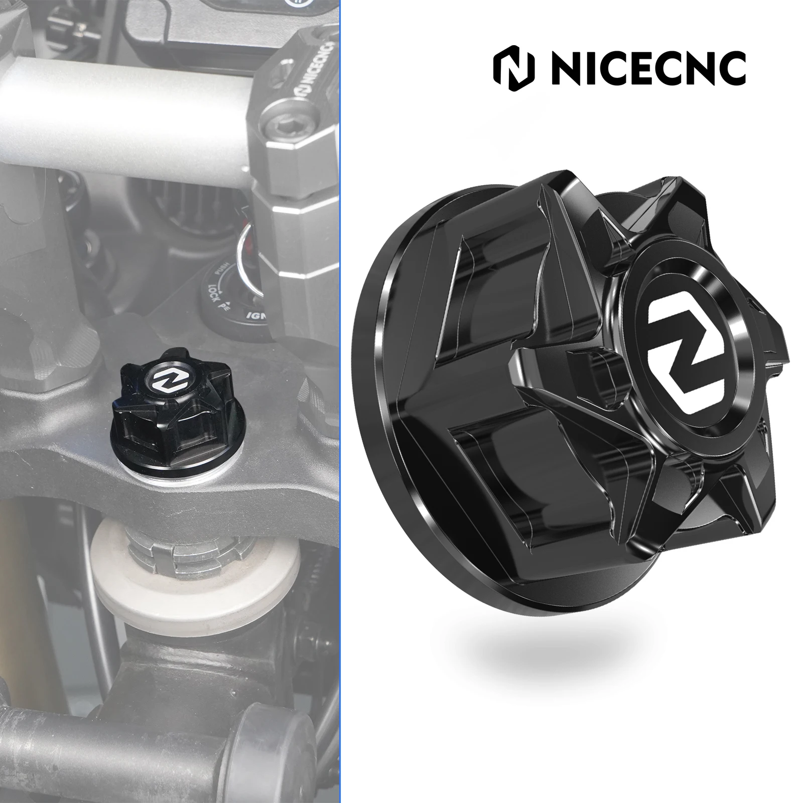 

Motorcycle Steering Stem Nut Screw Cap for Yamaha Tenere 700 XTZ700 2019-2024 MT-09 MT09 18-20 XSR900 17-21 Tenere 700 WR 2022