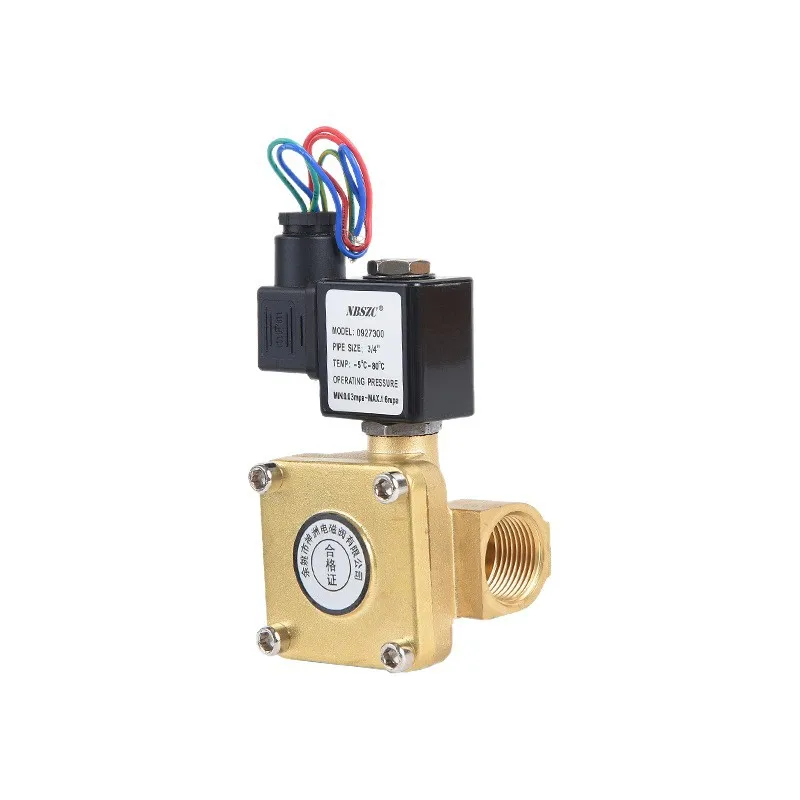 

220 В нормально закрытый латунный электромагнитный клапан, IP65, водонепроницаемый для водопроводной воздушной трубы G1/2 дюйма, 1,6 МПа, высокое давление