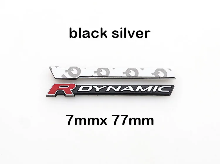 1pcs 3D SVR metal Car Rear logo sticker Fender side emblem Fender side tail door trunk sticker car rear sticker Accessories