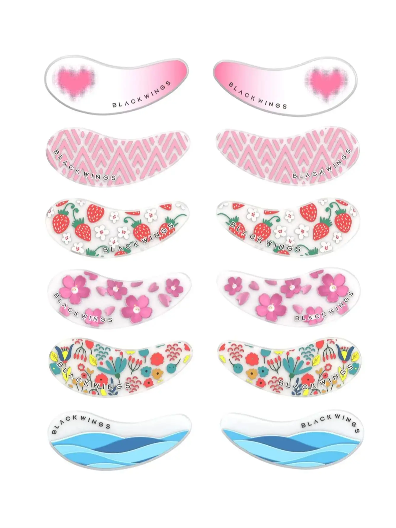 Coussinets de cils réutilisables en Silicone, 1 paire, patchs d'extension de cils, conception en forme de U, coussinets pour les yeux en Gel, outils de maquillage de beauté